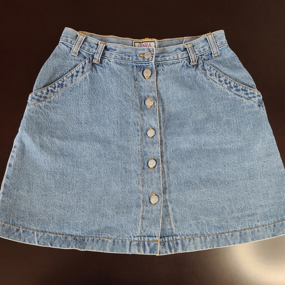 Vintage denim mini skirt Cenza